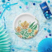 Sweet Abstract Floral Papieren Bordje (Feest)