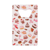 Sweet achtergrond creditkaart flessenopener (Achterkant)