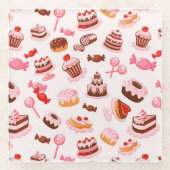 Sweet achtergrond glazen onderzetter (Voorkant)