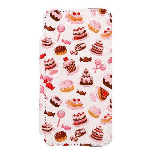 Sweet achtergrond incipio iPhone portemonnee hoesje (Voorkant Agenda)
