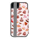 Sweet achtergrond incipio iPhone portemonnee hoesje (Agenda Achterkant)