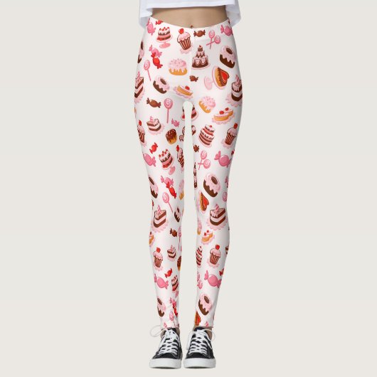 Sweet achtergrond leggings (Voorkant)