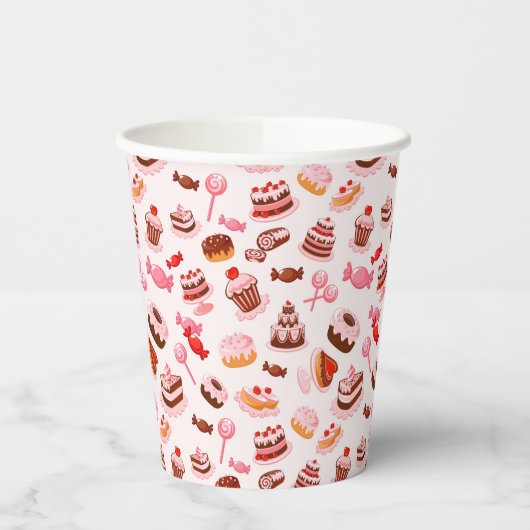 Sweet achtergrond papieren bekers (Links)