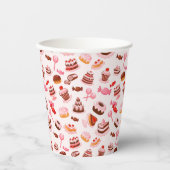 Sweet achtergrond papieren bekers (Voorkant)