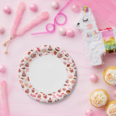 Sweet achtergrond papieren bordje (Feest)