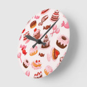 Sweet achtergrond ronde klok (Hoek)