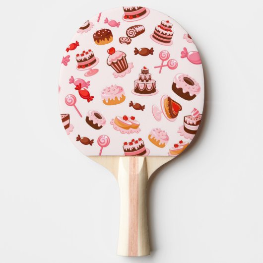 Sweet achtergrond tafeltennisbatje (Voorkant)