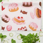 Sweet achtergrond theedoek (Gevouwen)