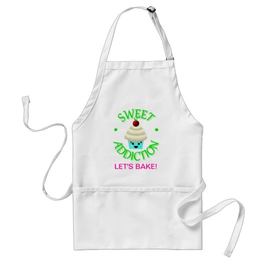 Sweet Addiction Cupcake Apron Standaard Schort (Voorkant)