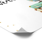 Sweet Adventures-bord Travel Shower-bord Poster (Hoek)