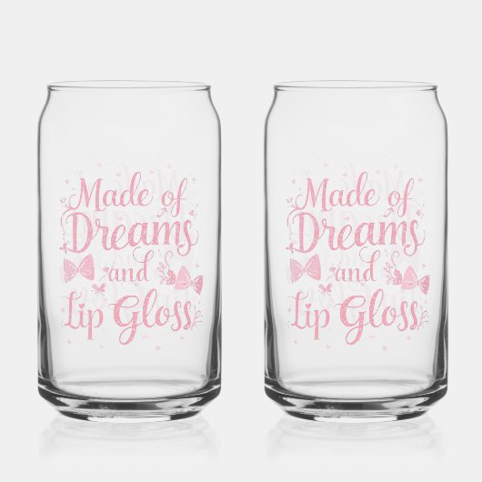 Sweet Aesthetic Makeup Lover Typography Blikvorm Glas (Achterkant)