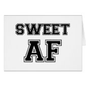 SWEET AF KAART (Voorkant Horizontaal)