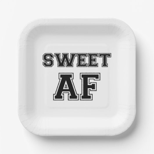 SWEET AF PAPIEREN BORDJE (Voorkant)