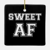 SWEET AF PINGING PONG BALL KERAMISCH ORNAMENT (Achterkant)