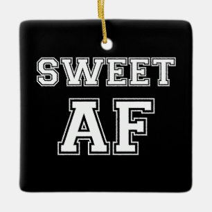 SWEET AF PINGING PONG BALL KERAMISCH ORNAMENT