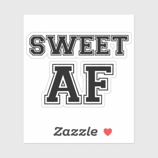 SWEET AF STICKER (Vel)