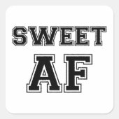 SWEET AF VIERKANTE STICKER (Voorkant)