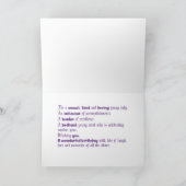 Sweet African American Fairy Birthday Kaart (Binnen)