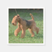 Sweet Airdale Terrier Servetten (Voorkant)