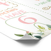 Sweet als een piek Mijlsteen voor eerste verjaarda Poster (Hoek)