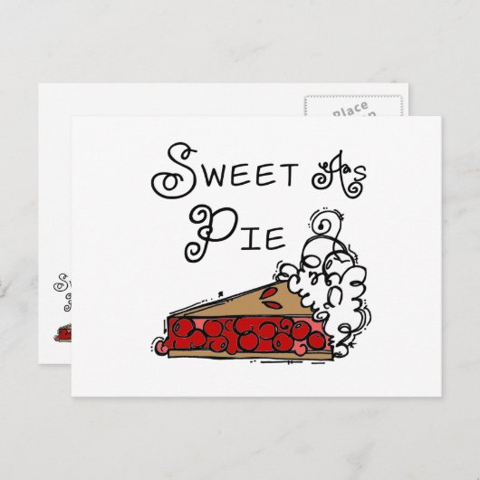 Sweet als Pie Briefkaart (Voorkant / Achterkant)