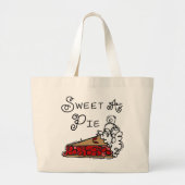 Sweet als Pie Grote Tote Bag (Voorkant)