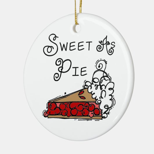 Sweet als Pie Keramisch Ornament (Links)