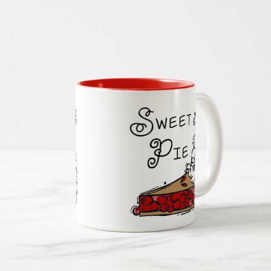 Sweet als Pie Tweekleurige Koffiemok (Voorkant rechts)