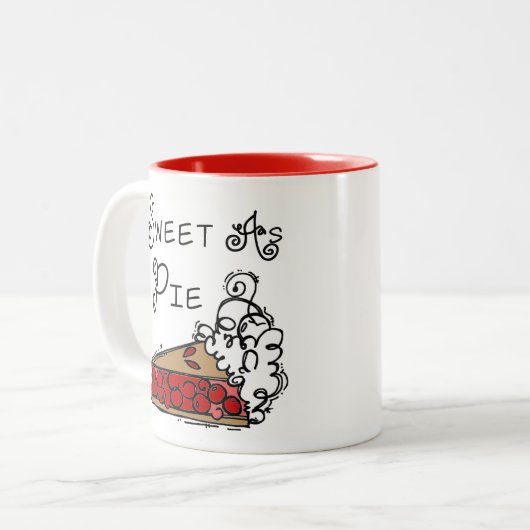 Sweet als Pie Tweekleurige Koffiemok (Voorkant links)