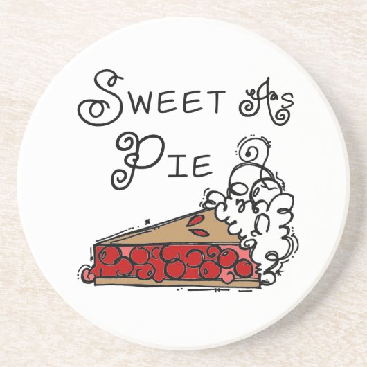 Sweet als Pie Zandsteen Onderzetter (Voorkant)