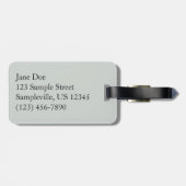 Sweet Alyssum Flowers White Floral Bagagelabel (Achterkant horizontaal)