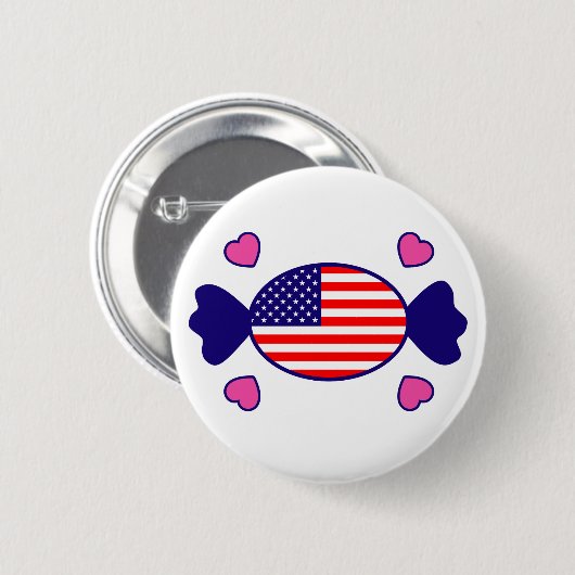 Sweet American Button (Voorkant /achterkant)