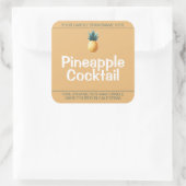 Sweet Ananas Schattige Symbool Soja Kaarsen Labels (Tas)