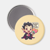 "Sweet and Cute" Chibi Vampire Magnet (Voorkant / Achterkant)