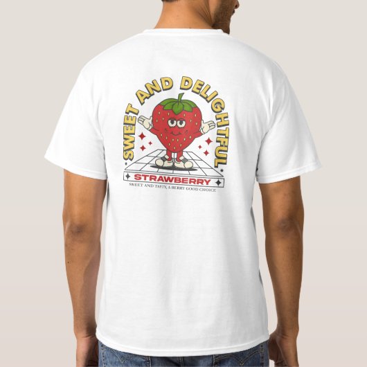Sweet and Delightful Strawberry Tee T-shirt (Achterkant)
