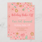 Sweet and Merry Holiday Invitation Kaart (Voorkant / Achterkant)