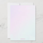 Sweet and Sassy 7th Birthday Party Kaart (Achterkant)