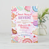 Sweet and Sassy Birthday Party Kaart (Staand voorkant)