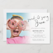 Sweet and Sassy Seven Photo Overlay 7e verjaardag Kaart (Voorkant)