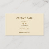 Sweet and Simple Bakery Pastry Cafe Visitekaartje (Achterkant)