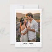 Sweet and Simple Text, Fotobruiloft Opslaan De Dat Save The Date (Voorkant)