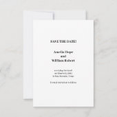 Sweet and Simple Text, Fotobruiloft Opslaan De Dat Save The Date (Achterkant)