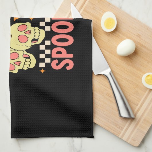 Sweet and Spooky Cute Halloween Theedoek (Quarter Fold)