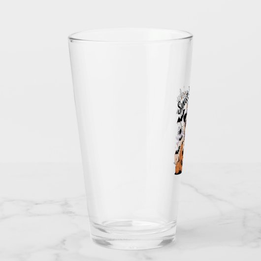 Sweet and Spooky Dog Halloween Glas (Rechts)