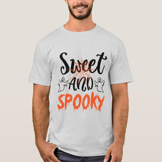 Sweet and Spooky Ghosts Mannen T-Shirt (Voorkant)