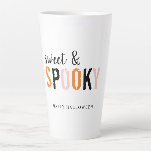 Sweet and Spooky Halloween Latte Mok | Schattigee  (Voorkant)