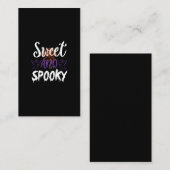 sweet and spooky visitekaartje (Voorkant / Achterkant)
