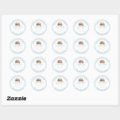Sweet Angel Baptism First Community Party Ronde Sticker (Vel)