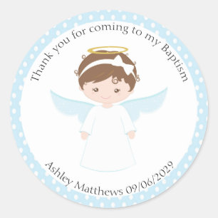 Sweet Angel Baptism First Community Party Ronde Sticker