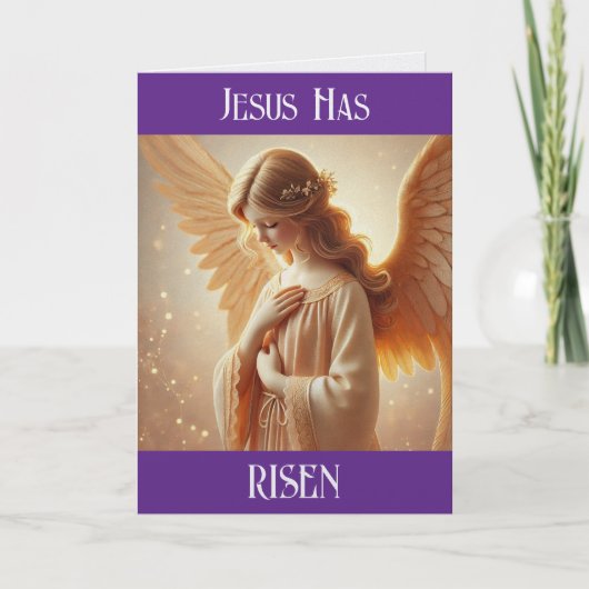 Sweet Angel Easter Greeting Card Feestdagen Kaart (Voorkant)